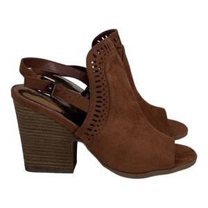 Carlos Santana Size 10 Trinity Sandals Block Heel Ankle Strap Shoes